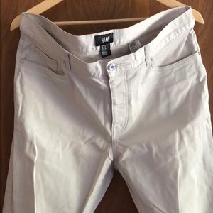 H&M white slim fit jeans size 36